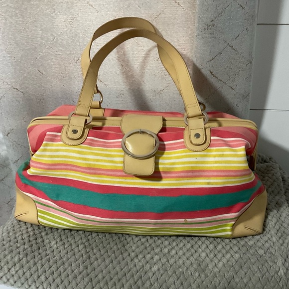 Bath & Body Works Colorful Striped Tote - Picture 1 of 4
